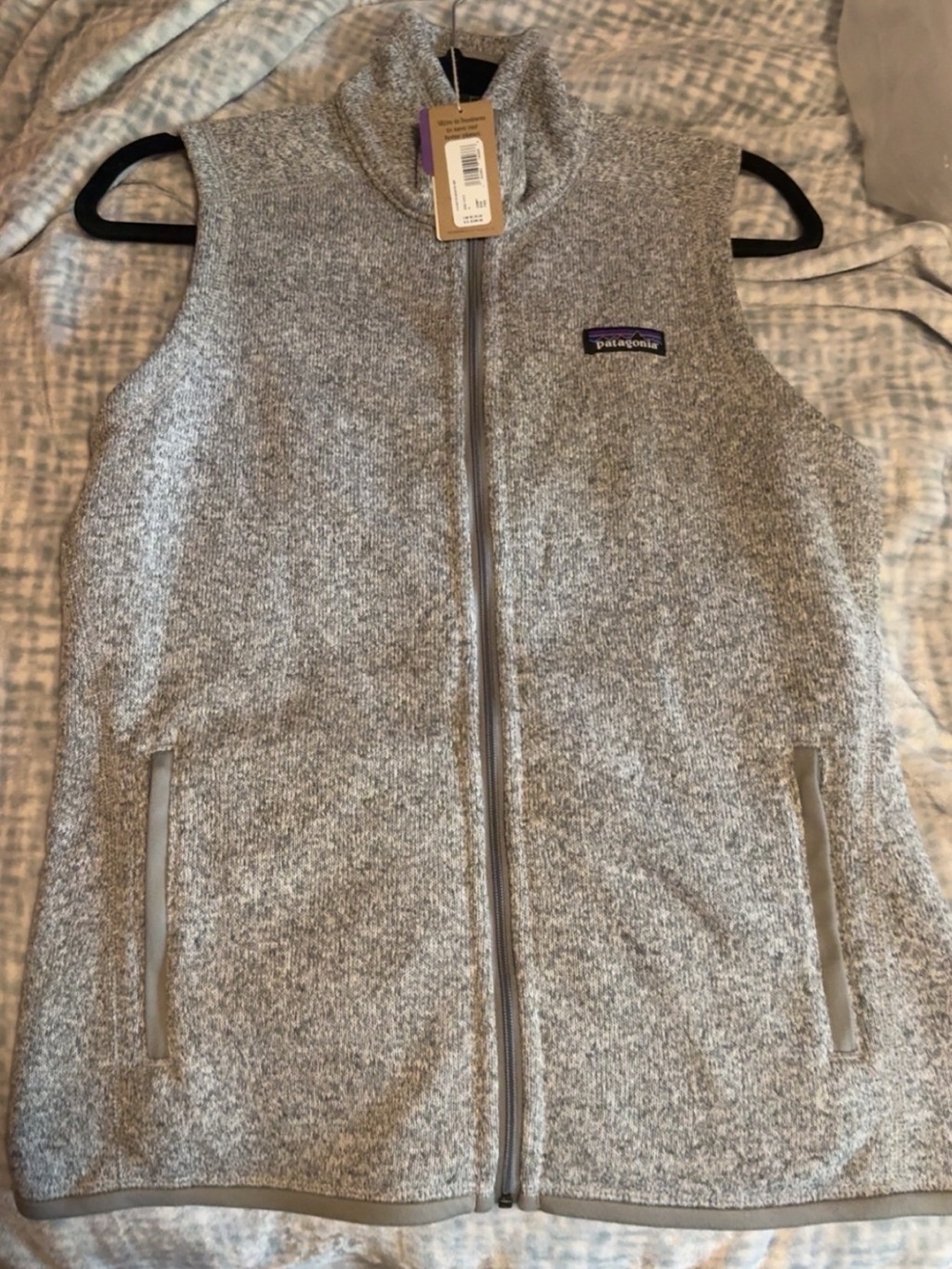 Patagonia Heather Gray Women's Full-Zip Fleece Vest